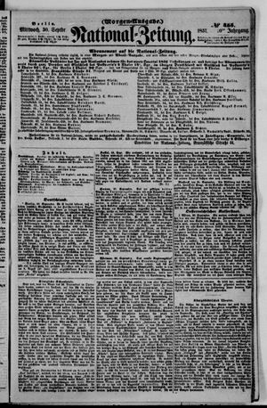 Nationalzeitung vom 30.09.1857