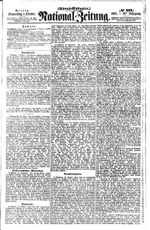 Nationalzeitung vom 01.10.1857