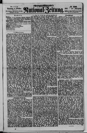 Nationalzeitung vom 04.10.1857