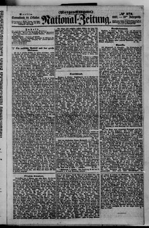 Nationalzeitung vom 10.10.1857