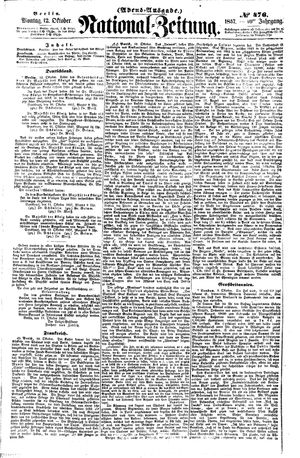 Nationalzeitung vom 12.10.1857
