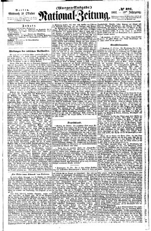 Nationalzeitung vom 21.10.1857