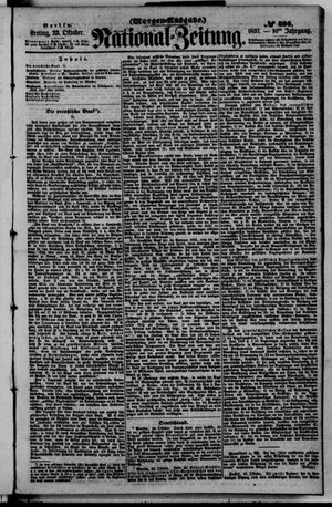 Nationalzeitung vom 23.10.1857