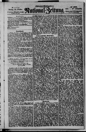 Nationalzeitung vom 23.10.1857