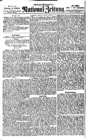 National-Zeitung vom 27.10.1857