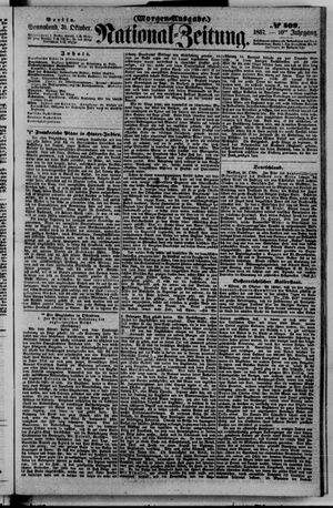 Nationalzeitung vom 31.10.1857