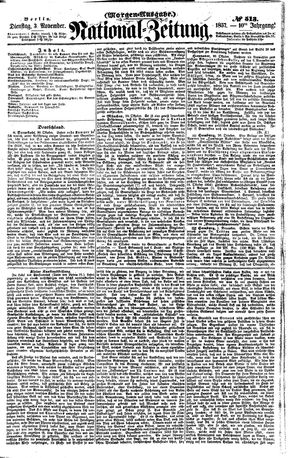 Nationalzeitung on Nov 3, 1857