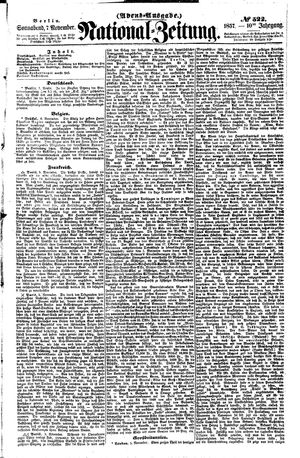 Nationalzeitung vom 07.11.1857