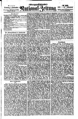 Nationalzeitung vom 08.11.1857