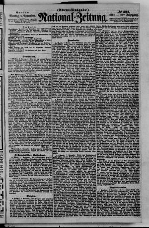 Nationalzeitung vom 09.11.1857