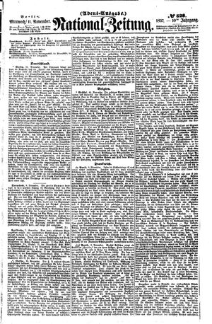National-Zeitung vom 11.11.1857