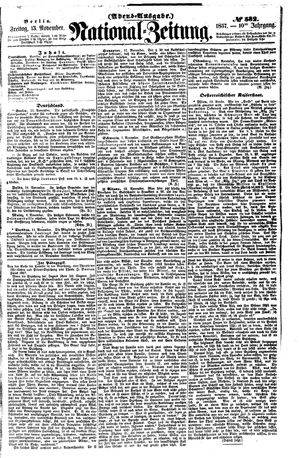Nationalzeitung vom 13.11.1857