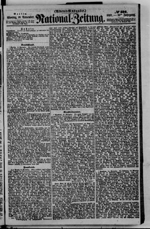 Nationalzeitung vom 16.11.1857