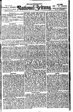 Nationalzeitung vom 18.11.1857