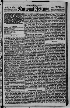 Nationalzeitung vom 20.11.1857