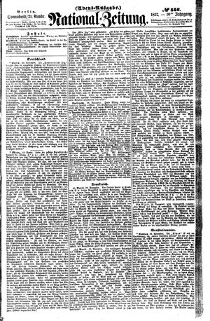 Nationalzeitung vom 21.11.1857