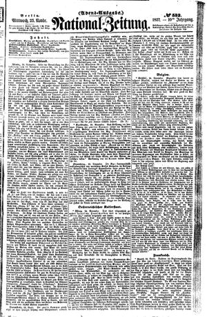 Nationalzeitung vom 25.11.1857