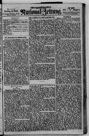 Nationalzeitung vom 29.11.1857