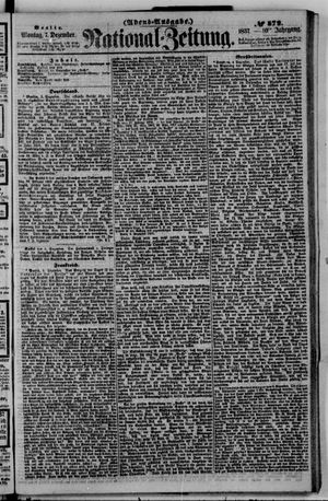 Nationalzeitung vom 07.12.1857