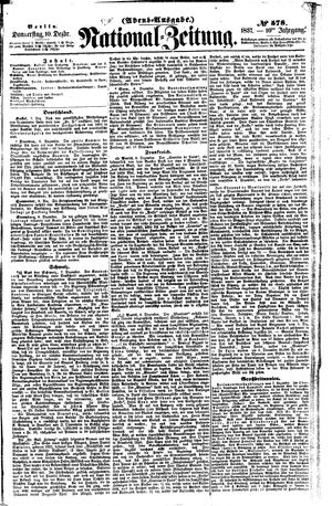 Nationalzeitung vom 10.12.1857