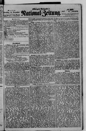 Nationalzeitung vom 22.12.1857