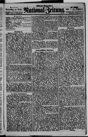 Nationalzeitung vom 24.12.1857