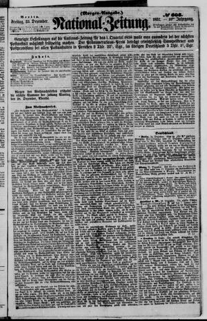 Nationalzeitung vom 25.12.1857