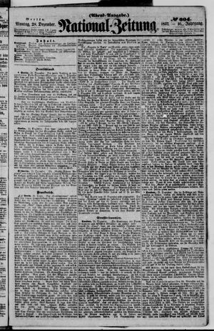 Nationalzeitung vom 28.12.1857