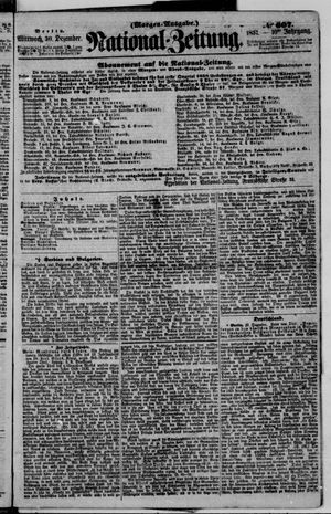 Nationalzeitung vom 30.12.1857