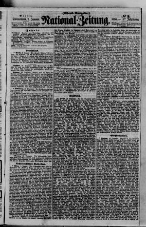 Nationalzeitung vom 02.01.1858
