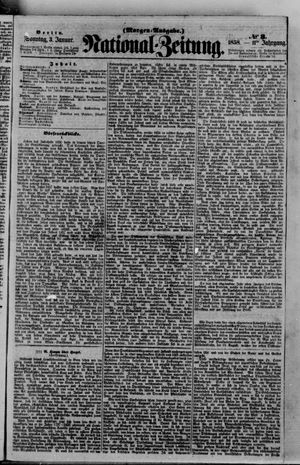 Nationalzeitung vom 03.01.1858