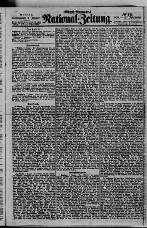 Nationalzeitung vom 09.01.1858