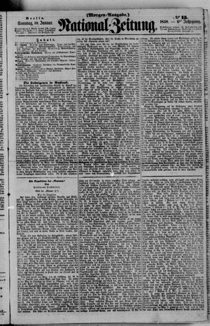 Nationalzeitung on Jan 10, 1858