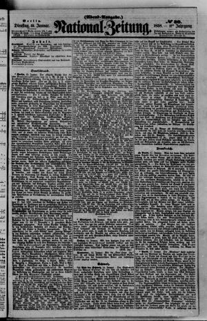 Nationalzeitung vom 19.01.1858
