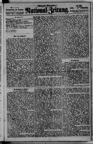 Nationalzeitung vom 23.01.1858