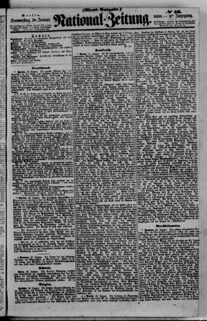 National-Zeitung vom 28.01.1858