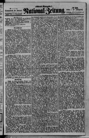 Nationalzeitung vom 30.01.1858
