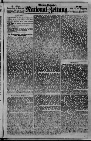 Nationalzeitung vom 11.02.1858