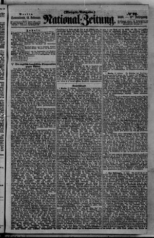 Nationalzeitung on Feb 13, 1858