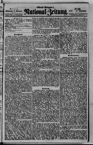Nationalzeitung on Feb 17, 1858
