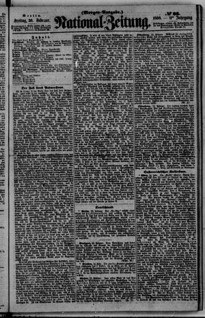 Nationalzeitung vom 26.02.1858