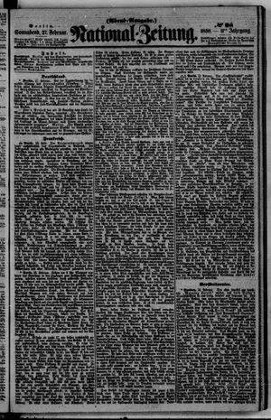 Nationalzeitung vom 27.02.1858