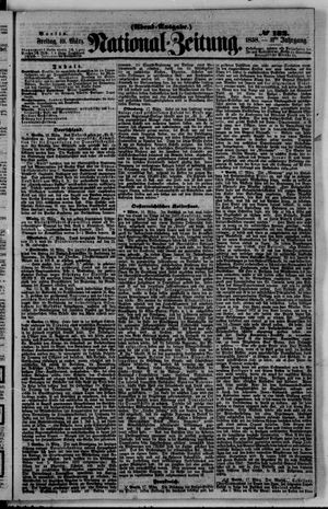 Nationalzeitung vom 19.03.1858