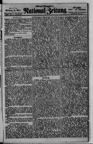 Nationalzeitung vom 24.03.1858