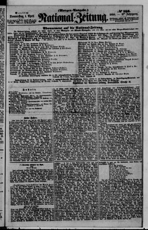 Nationalzeitung vom 01.04.1858