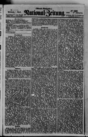 Nationalzeitung vom 07.04.1858