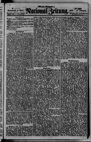 Nationalzeitung vom 10.04.1858