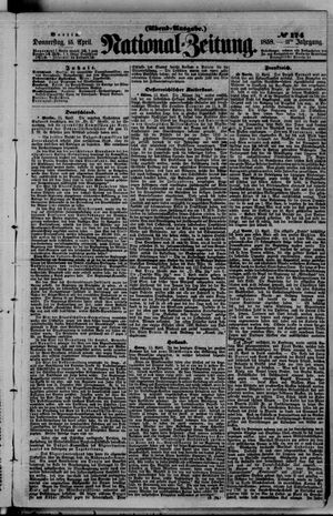 Nationalzeitung on Apr 15, 1858