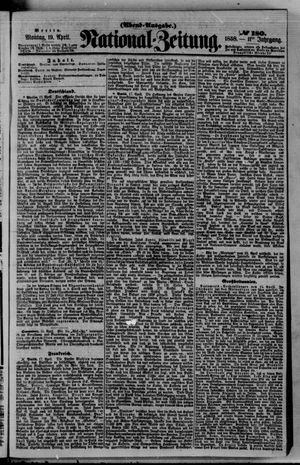 Nationalzeitung vom 19.04.1858