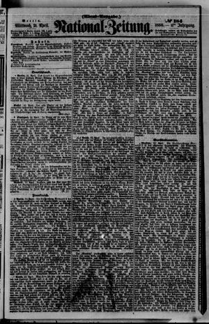 Nationalzeitung vom 21.04.1858